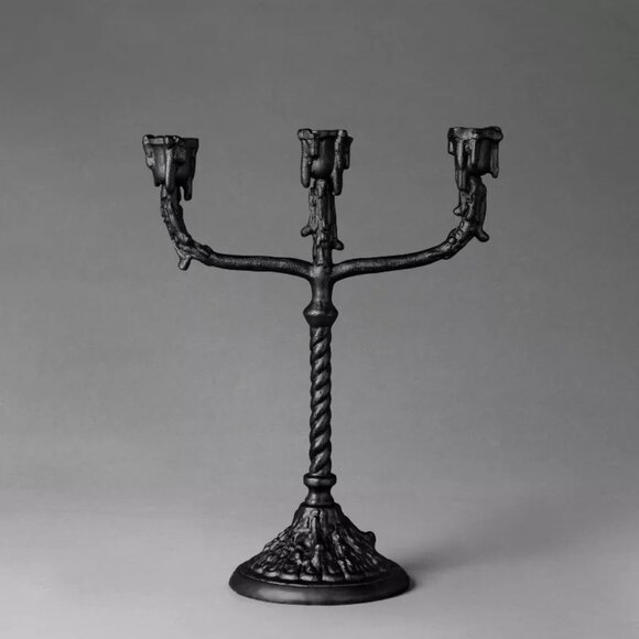 John Derian 12x10 Taper Cast Aluminum Macabre-Labra Dripping Candelabra - Target - Picture 1 of 6